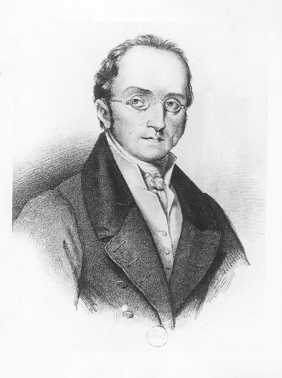 Portrait of Silvio Pellico by Cacille Brand